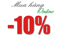 Giảm giá 10% khi mua hàng online
